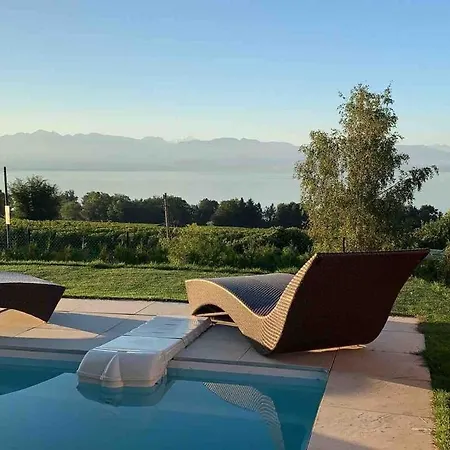 Avec Piscine Chauffee Et 5 Min Lägenhet Perroy
